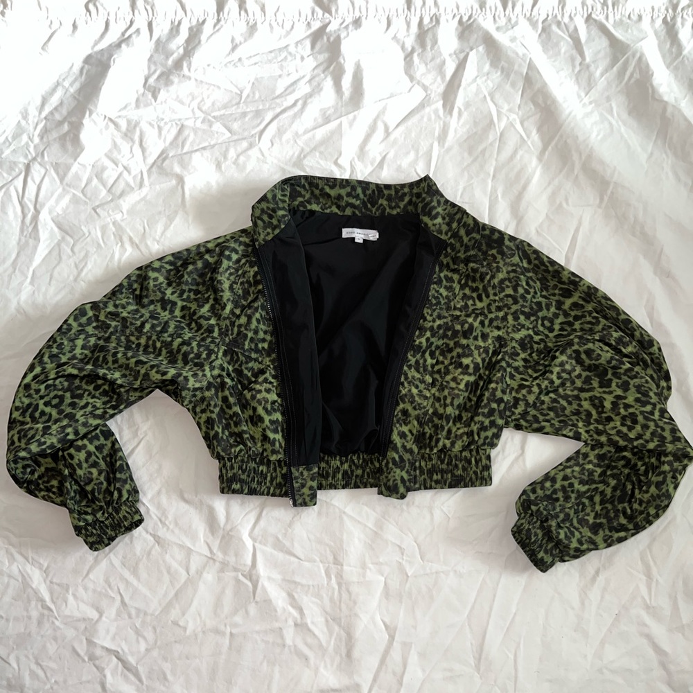 Good American Crop Sports Jacket